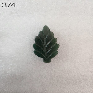 1.5 by 0.50 inches Green Aventurine Leaf