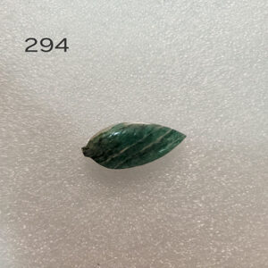 1.75 by 1.25 inches green aventurine Leaf