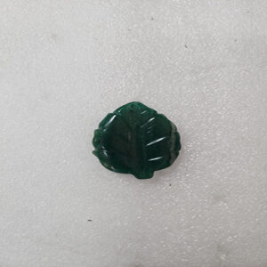 1.5 by 1 inches green aventurine leaf