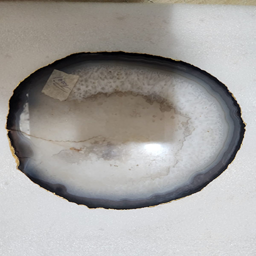 7 by 8 inches Agate Round platter