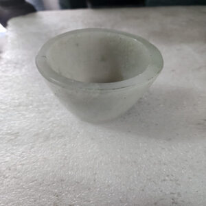 2.5 by 2.5 inches light green aventurine cup