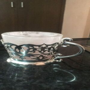 Jali Tea Cups set of 2 Green Aventurine