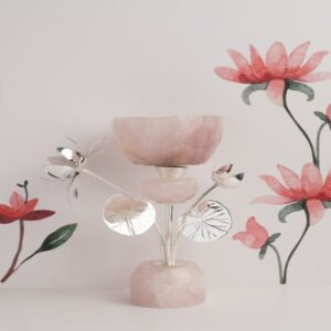 Stone Lily Bowl Stand
