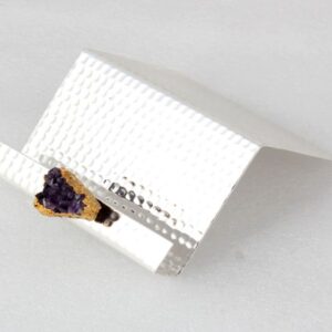 Hammered Business Card Holder