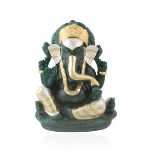 Sitting Gold and Silver Ganehsa