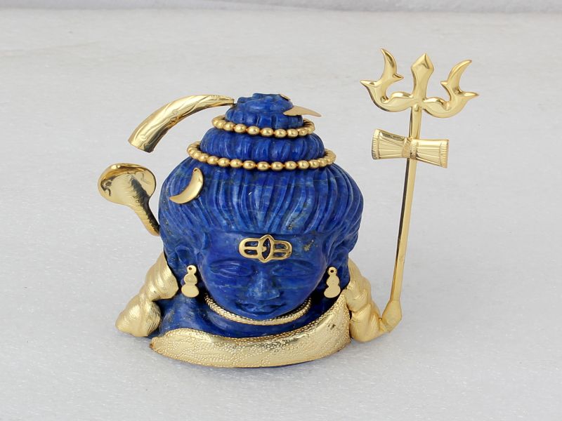 Silver 925 Sodolite Shiv ji