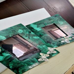 Butterfly Malechite Photo Frame