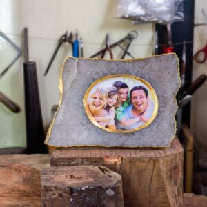 Smoky Quarzt Abstract Photo Frame Large