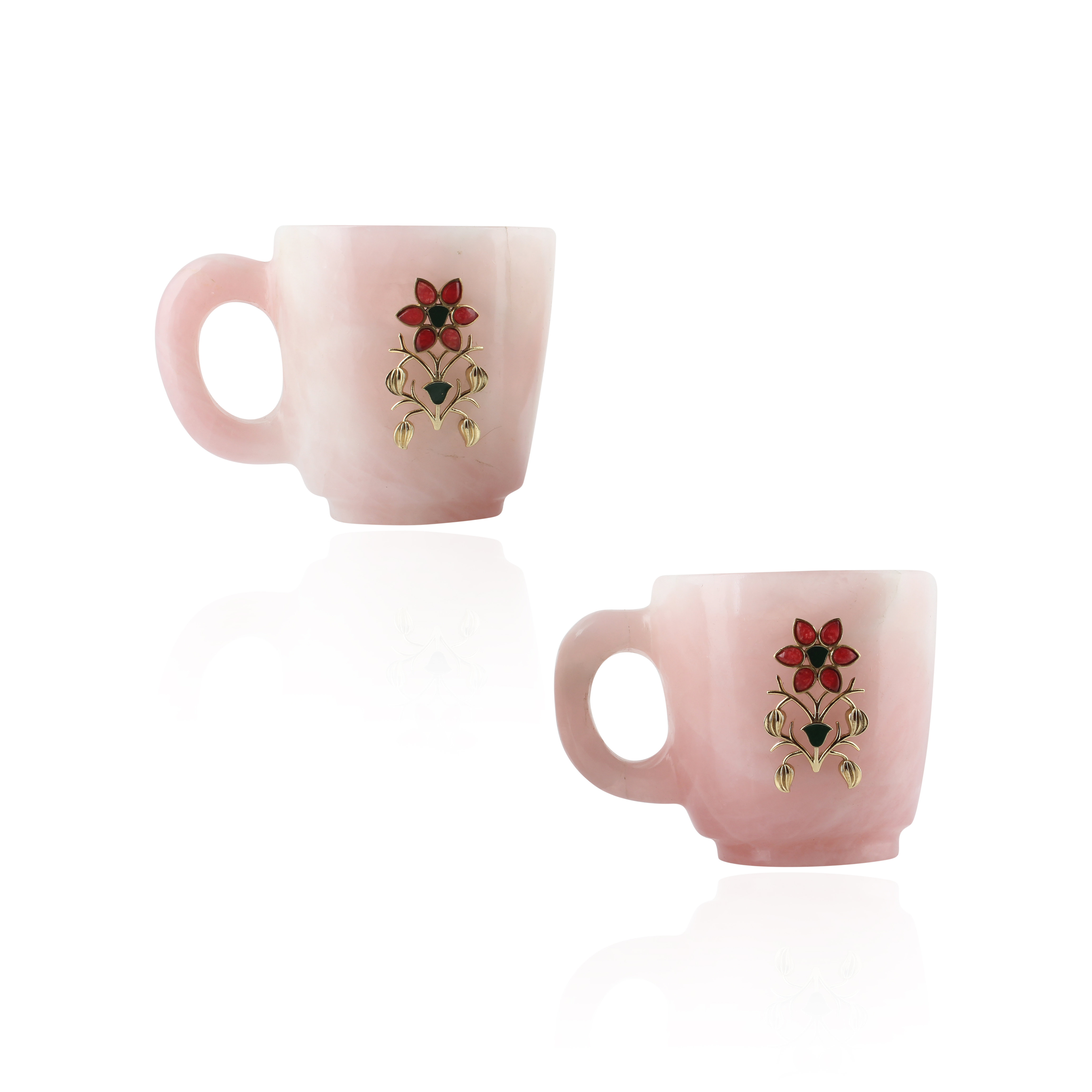 Rose Quartz Tea Cups (set of 2)