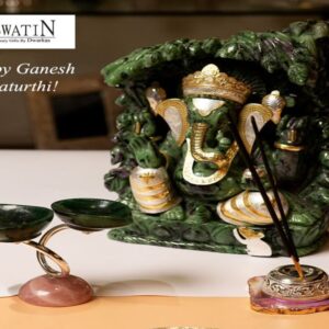 Ruby Geode Ganesha Single Piece