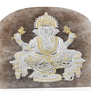Full Body Ganesha Singhasan 8*8 " Silver 92.5