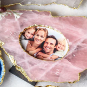 Emma Rose Quartz Photo Frame 4*5"