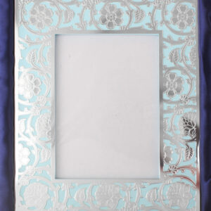 Rect.etching 2 Flower Jali 9 by 11" Photo Frame
