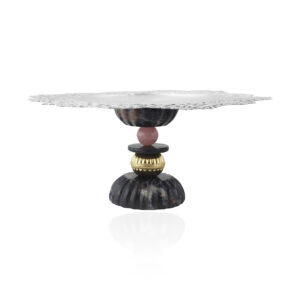 Colors of Bharat Cake Stand Silver Plated
