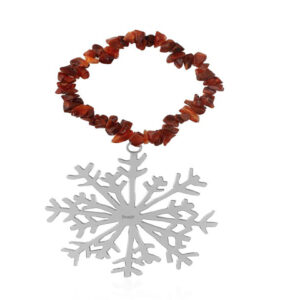 Silver Plated Snowflake Charm