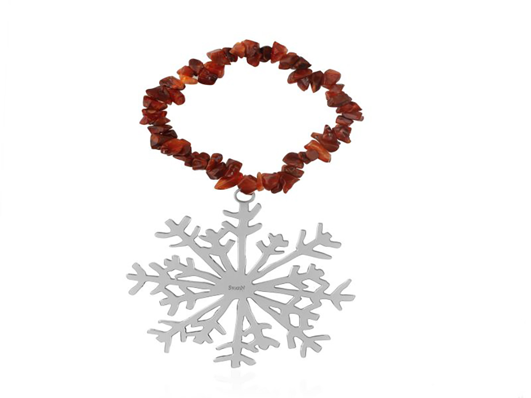 Silver Plated Snowflake Charm