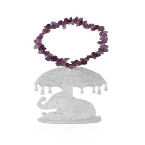Silver Plated Royal Elephant Under Canopy Charm
