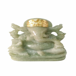 Green Aventuine Ganesha 6-7 " Silver 925