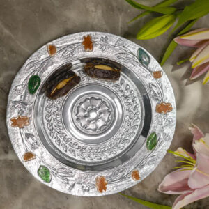9.5" Round Plate Silver Plated
