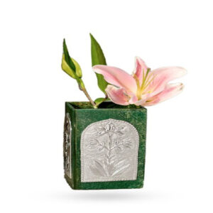 Green Aventurine Rectangular Flower Vase
