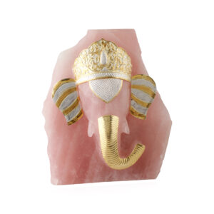 Rose Ganesha Abstract 10 " Silver 925