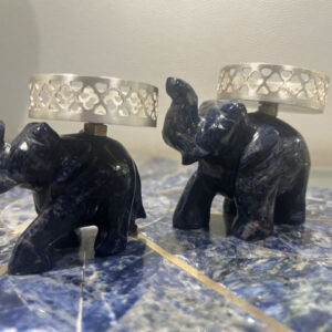 Elephant T-light set of 2 (Green)