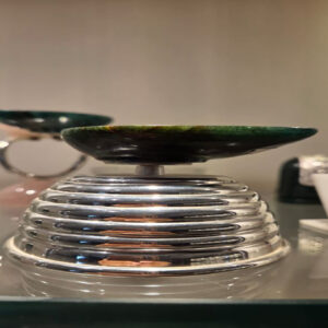 Green Aventurine Bowl Deepak with Nakshi Lines
