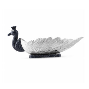 Peacock bowl plated