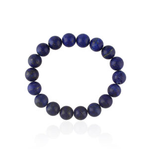 Stone Beads Bracelet - Lapis Silver 925