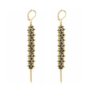 Pyrite Wave Earrings