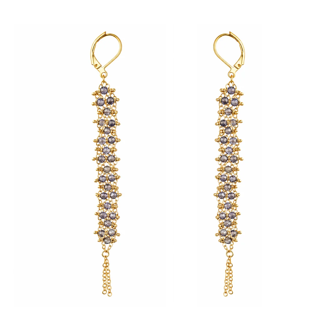 Amethyst Wave Earrings