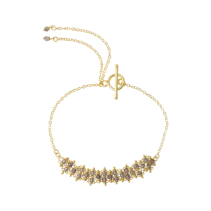 Iolite Gemstone weave Rakhi