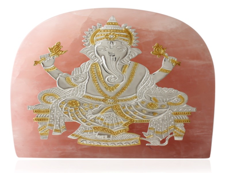 Abstract Ganesha 8x7" Singasan Wale
